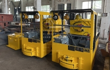 內蒙古定制軌距的2.5噸蓄電池湘潭電機車發(fā)往南美